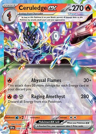 Ceruledge ex (36) Holofoil - Surging Sparks