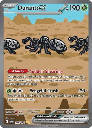 Durant ex - 236/191 (236) Holofoil - SV08 Surging Sparks