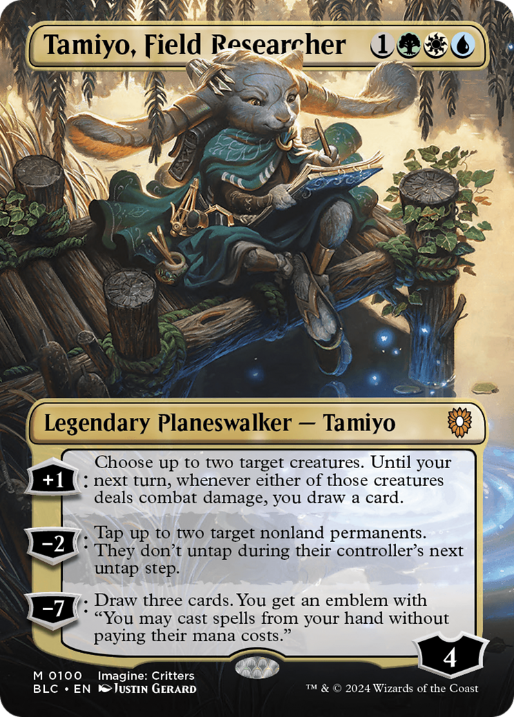 Tamiyo, Field Researcher (Borderless) (100) Foil - Bloomburrow Commander