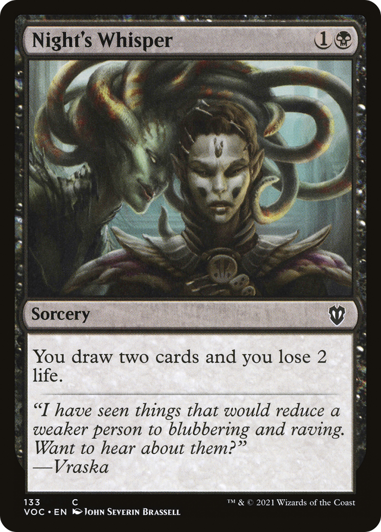 Night's Whisper (133) - Crimson Vow Commander