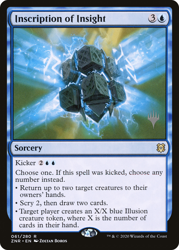 Inscription of Insight (61p) Foil - Zendikar Rising Promos