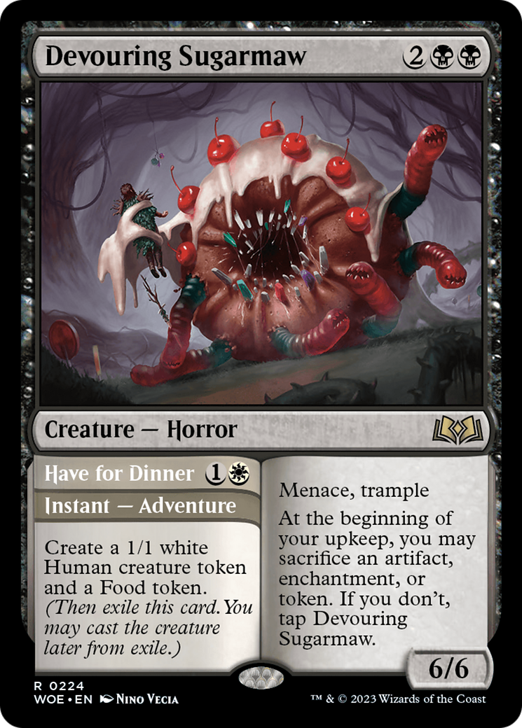 Devouring Sugarmaw // Have for Dinner (224) Foil - Wilds of Eldraine