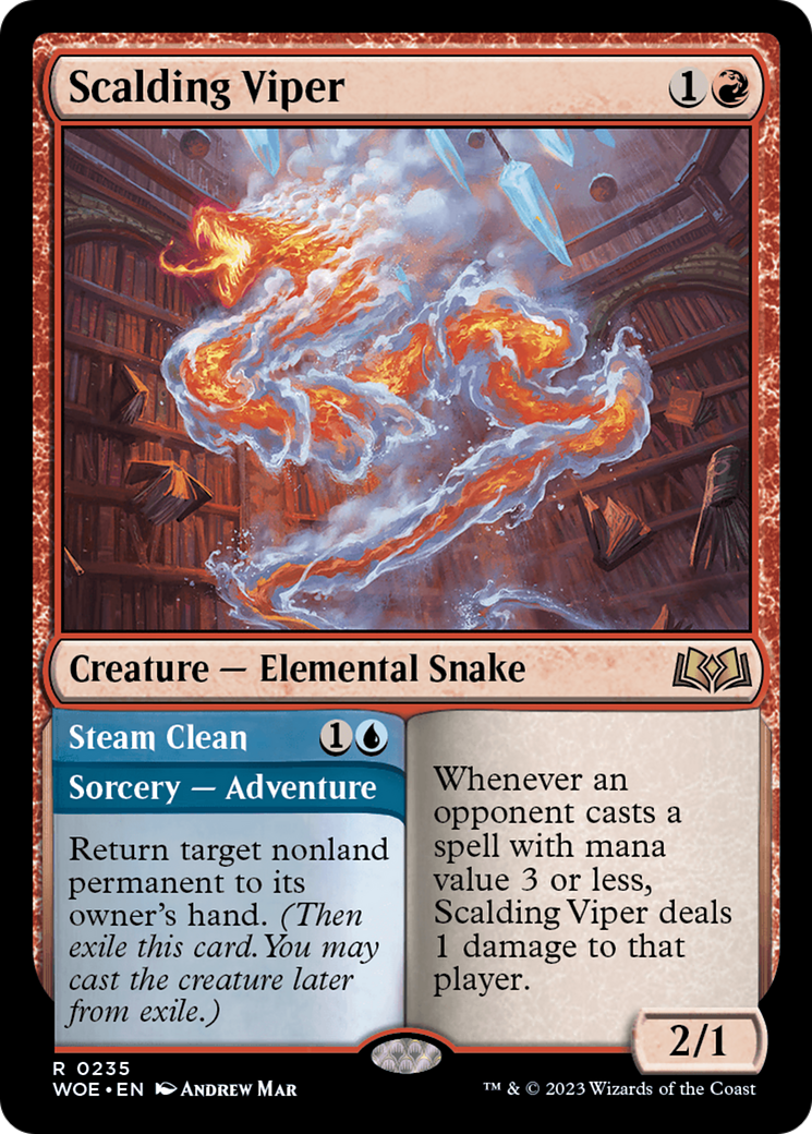Scalding Viper // Steam Clean (235) - Wilds of Eldraine