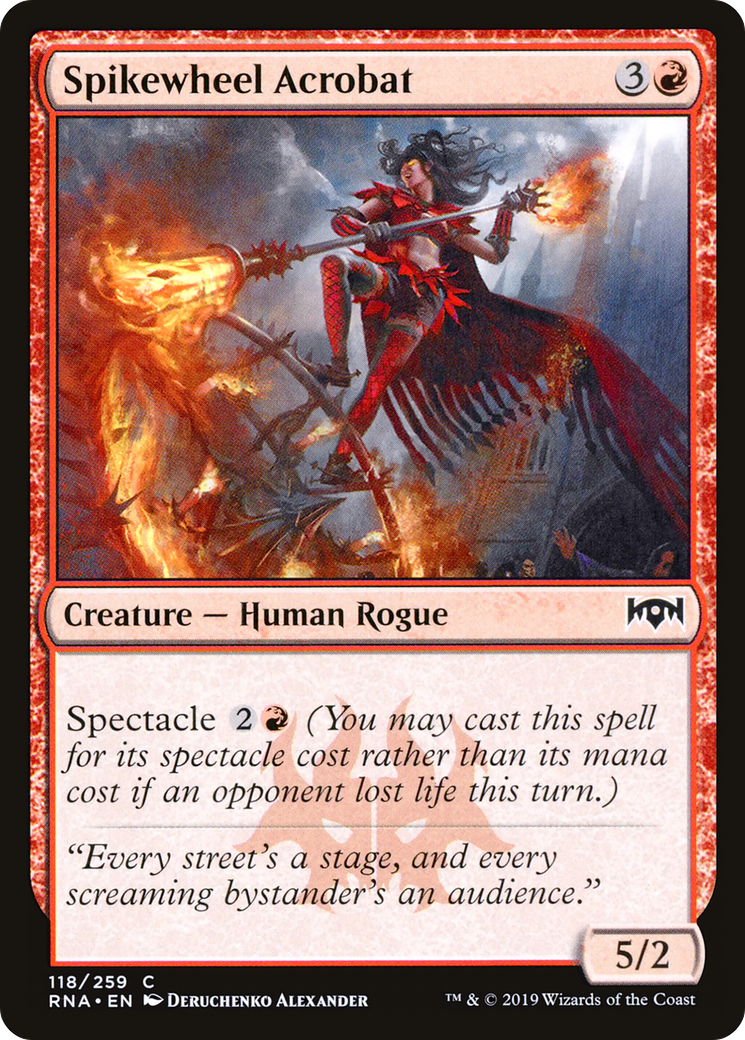Spikewheel Acrobat (118) Foil - Ravnica Allegiance