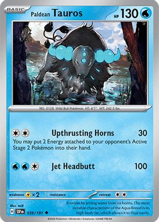 Paldean Tauros (39) - Surging Sparks