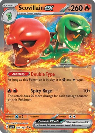 Scovillain ex - 037/191 (37) Holofoil - SV08 Surging Sparks