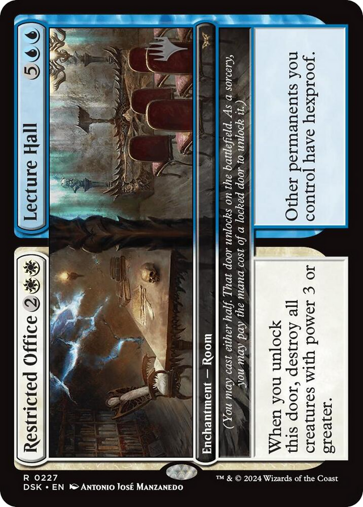 Restricted Office // Lecture Hall (227) Foil - Duskmourn: House of Horror Promos