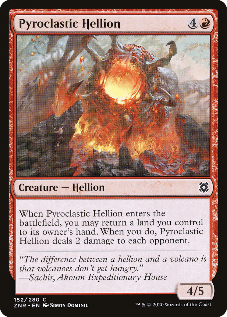 Pyroclastic Hellion (152) Foil - Zendikar Rising