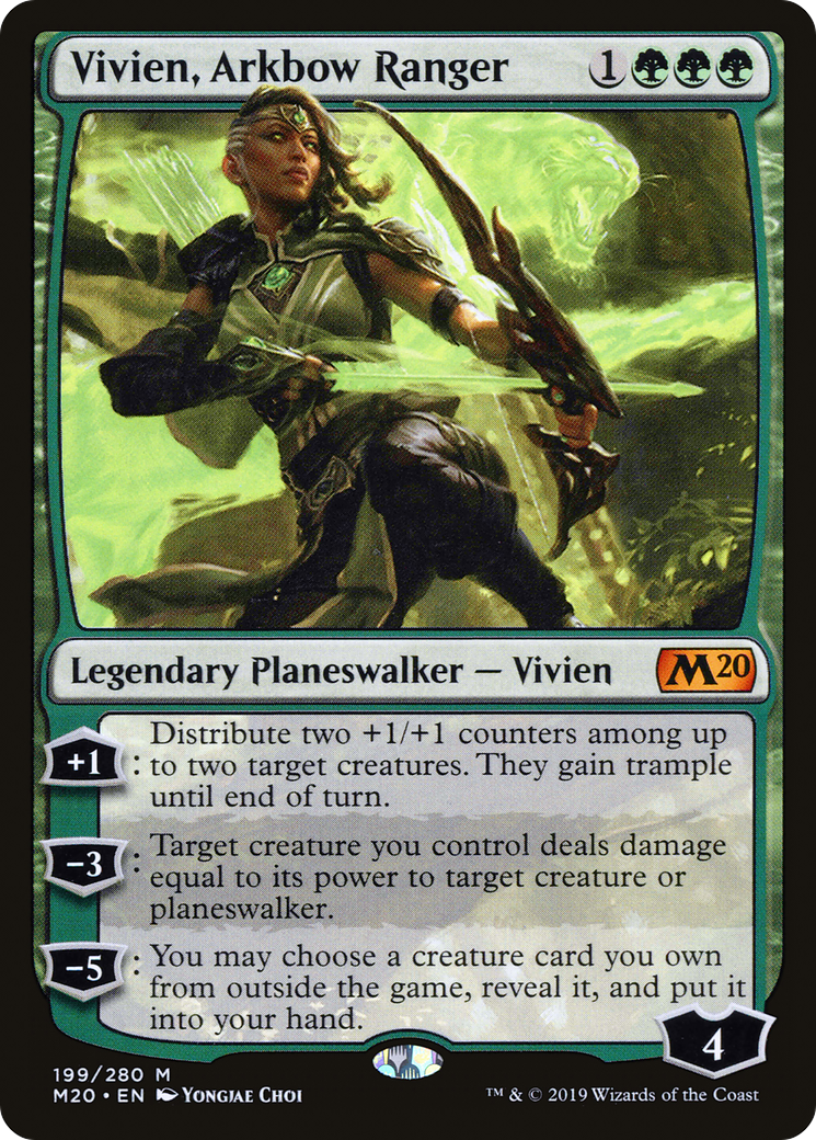 Vivien, Arkbow Ranger (199) Foil - Core Set 2020