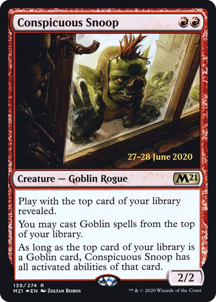 Conspicuous Snoop (139s) Foil - Core Set 2021 Promos