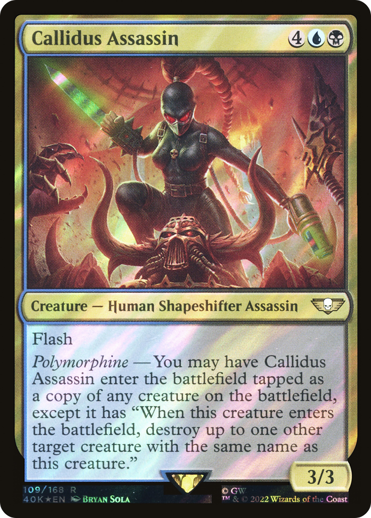 Callidus Assassin (109) Surge Foil - Warhammer 40,000 Commander