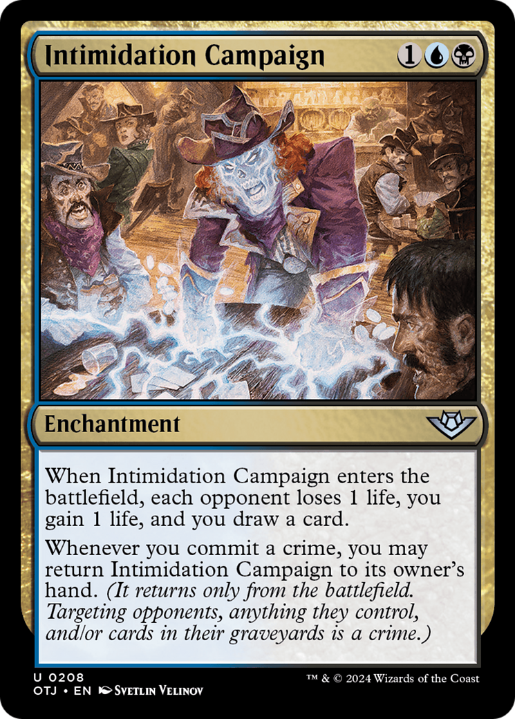 Intimidation Campaign (208) Foil - Outlaws of Thunder Junction