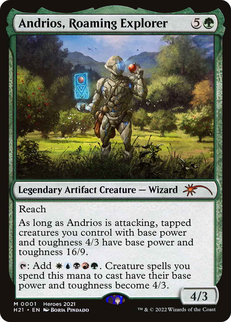 Andrios, Roaming Explorer (001) - 2021 Heroes of the Realm
