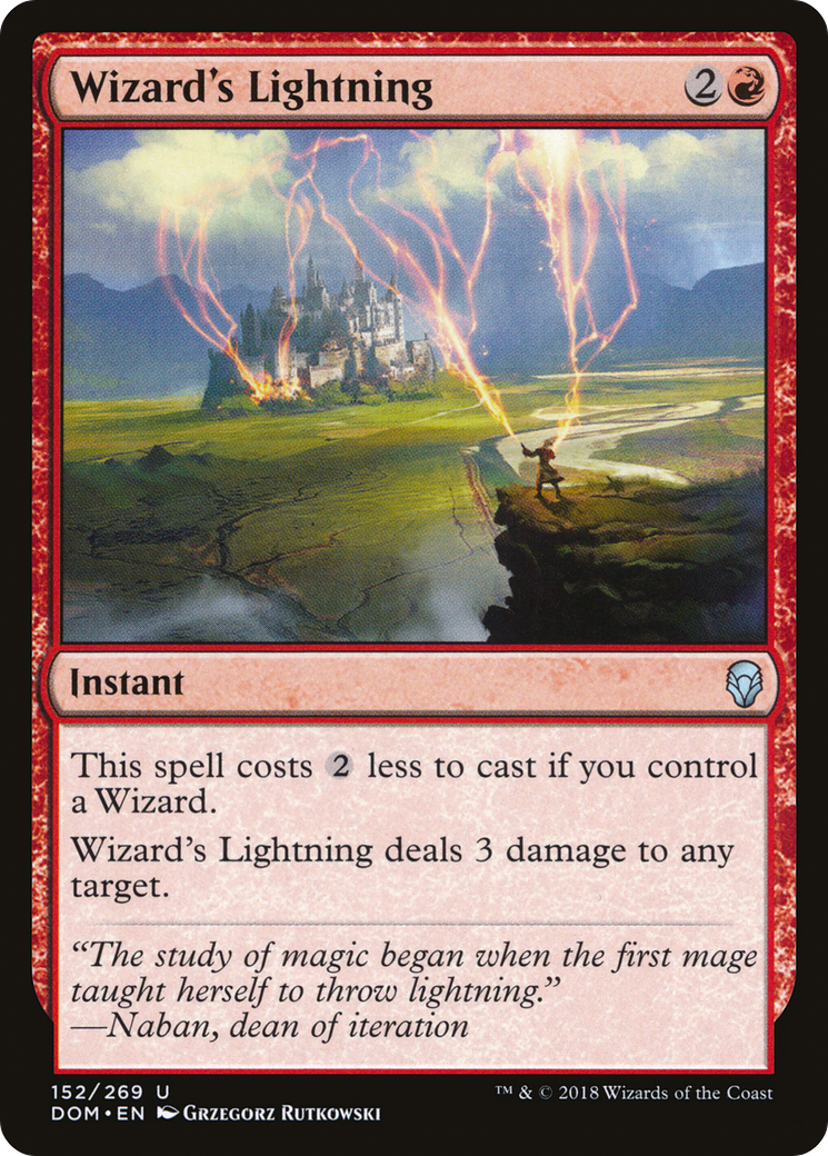 Wizard's Lightning (152) - Dominaria