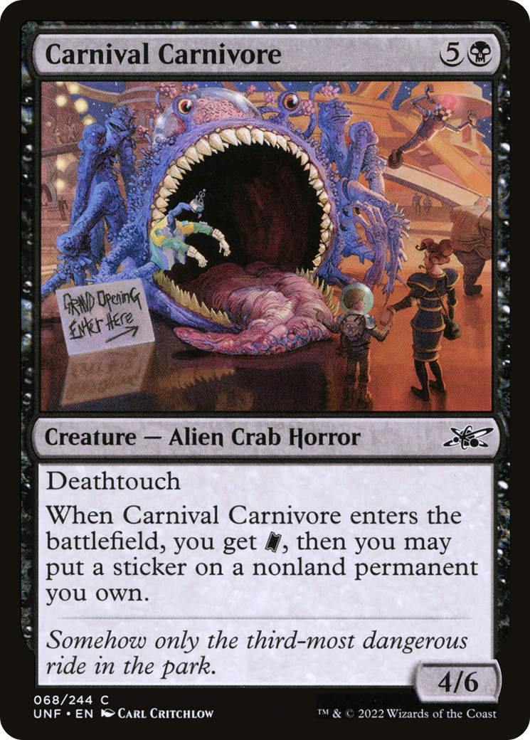 Carnival Carnivore (068) Foil - Unfinity
