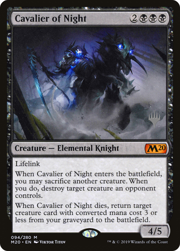 Cavalier of Night (94p) - Core Set 2020 Promos