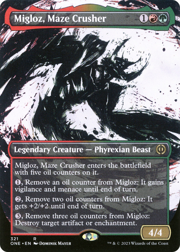 Migloz, Maze Crusher (Showcase) (321) - Phyrexia: All Will Be One