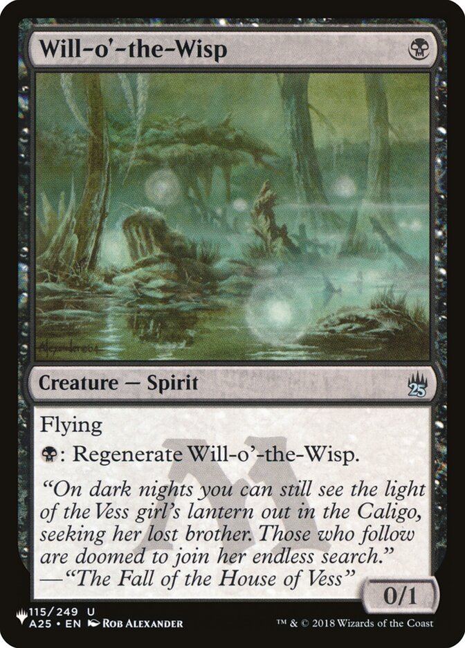 Will-o'-the-Wisp (A25-115) - The List
