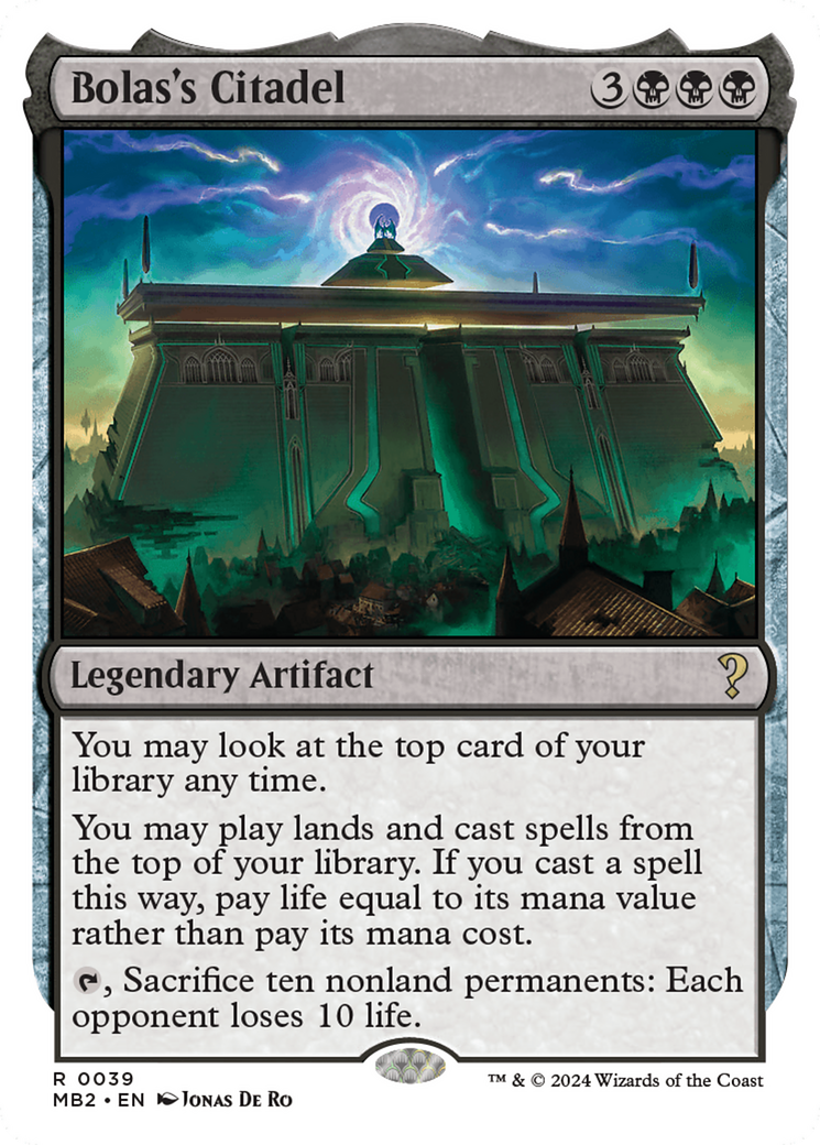 Bolas's Citadel (White Border) (039) - Mystery Booster 2