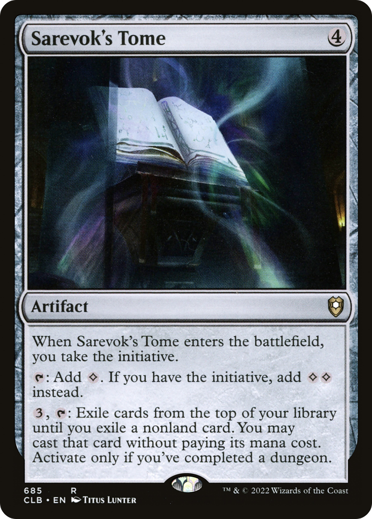 Sarevok's Tome (685) - Commander Legends: Battle for Baldur's Gate
