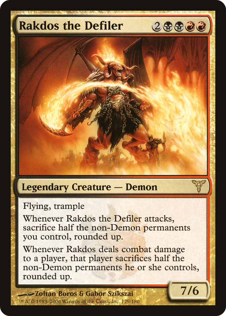Rakdos the Defiler (129) Foil - Dissension