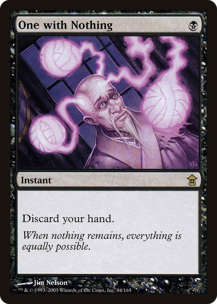 One with Nothing (084) Foil - Saviors of Kamigawa