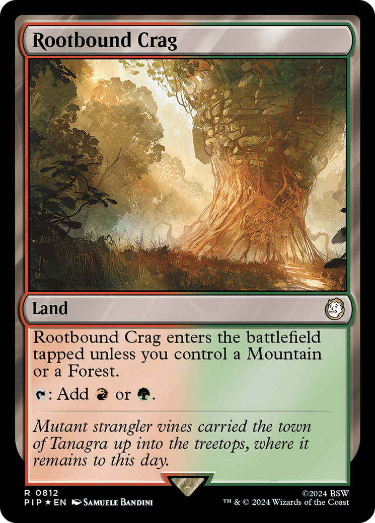 Rootbound Crag (812) Surge Foil - Fallout