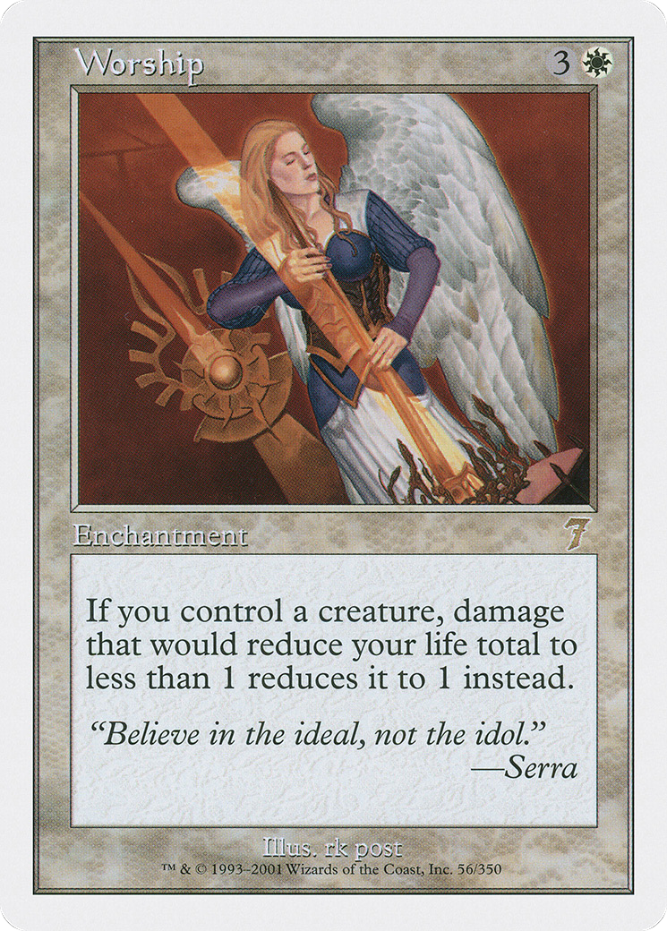 Worship (056) Foil - Seventh Edition