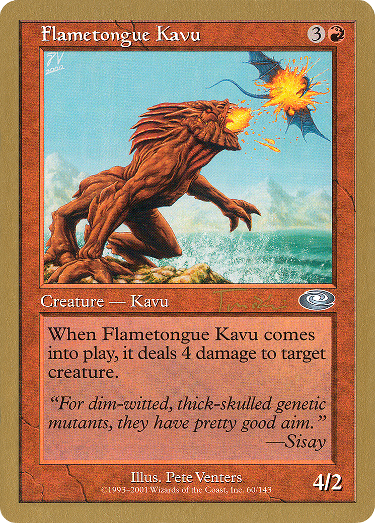 Flametongue Kavu (Retro) (jt60) - World Championship Decks 2001