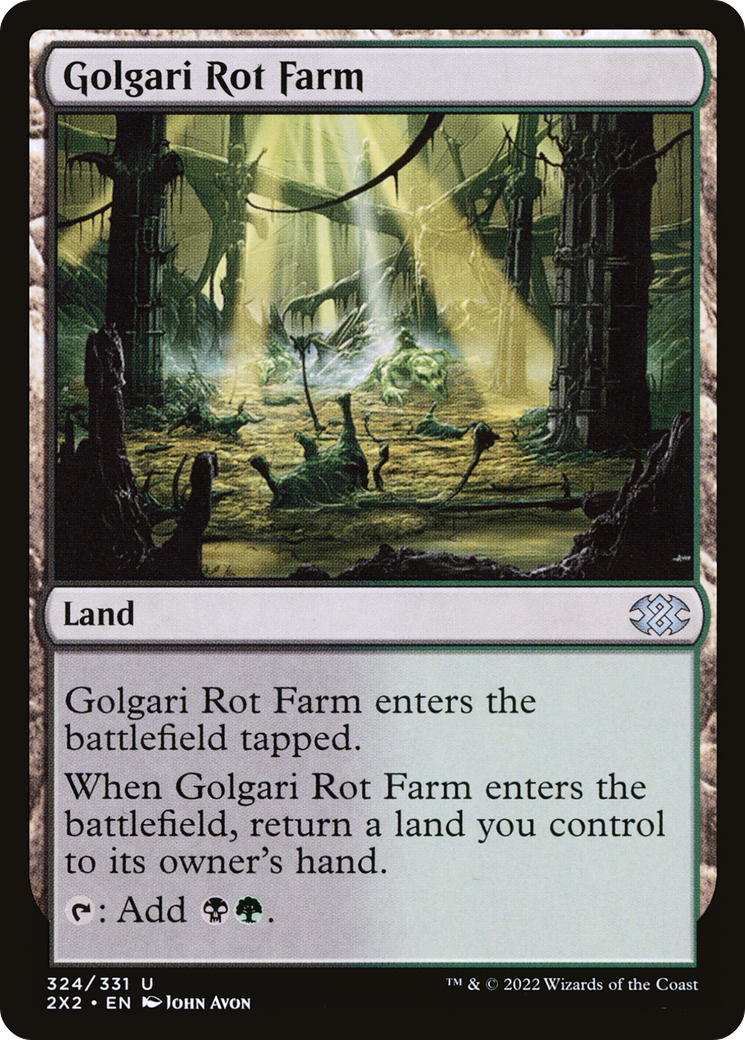 Golgari Rot Farm (324) - Double Masters 2022