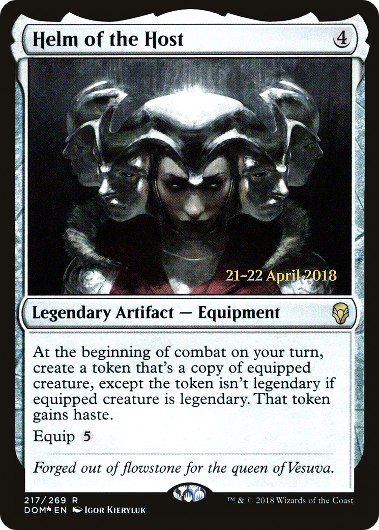 Helm of the Host (217s) Foil - Dominaria Promos