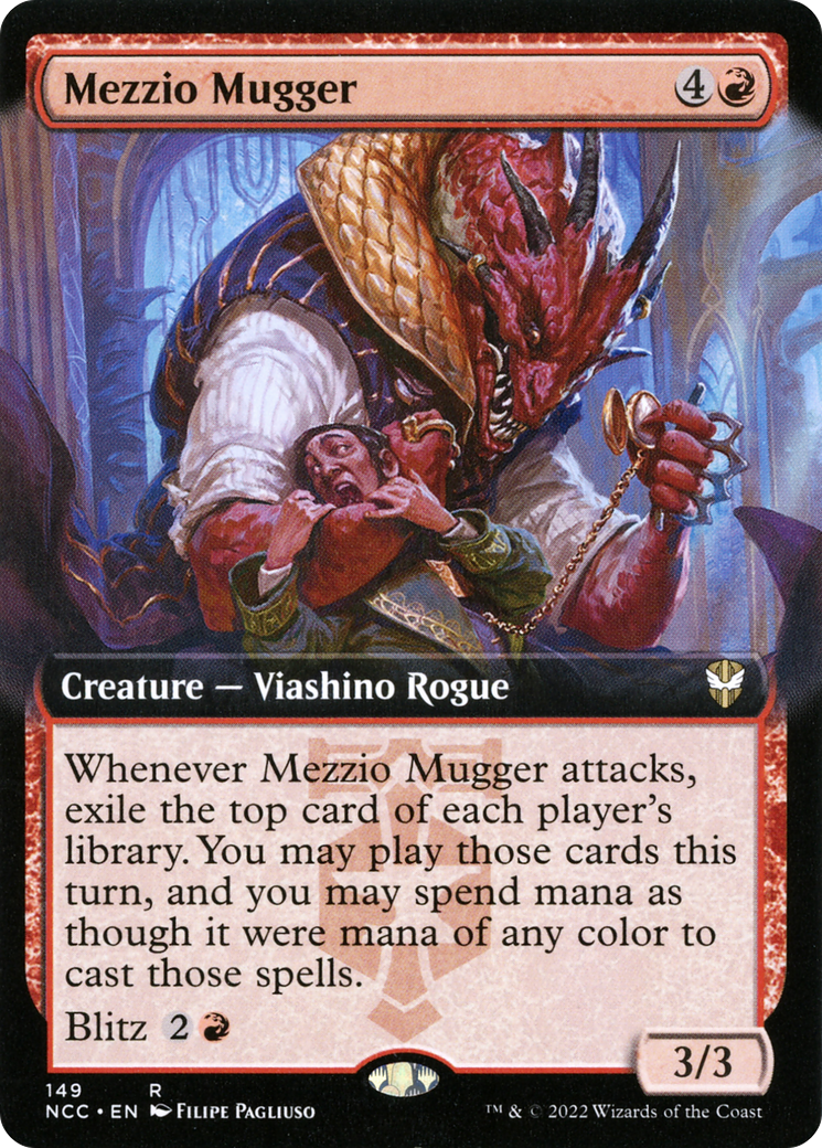 Mezzio Mugger (Extended Art) (149) - New Capenna Commander