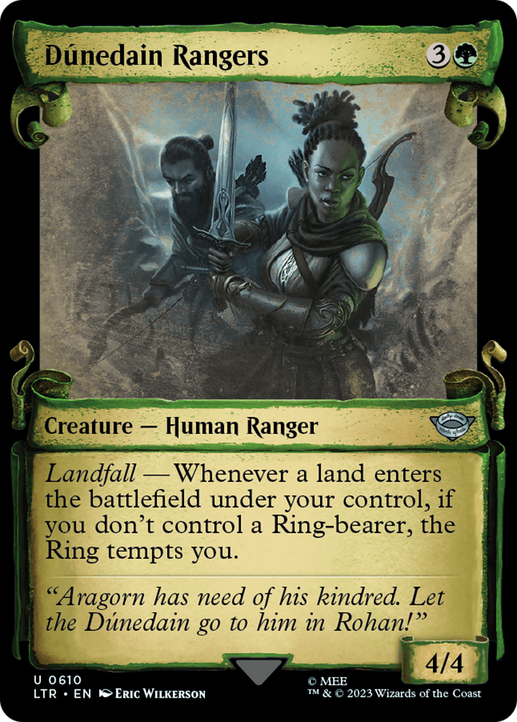 Dúnedain Rangers (Showcase) (610) Foil - The Lord of the Rings: Tales of Middle-earth