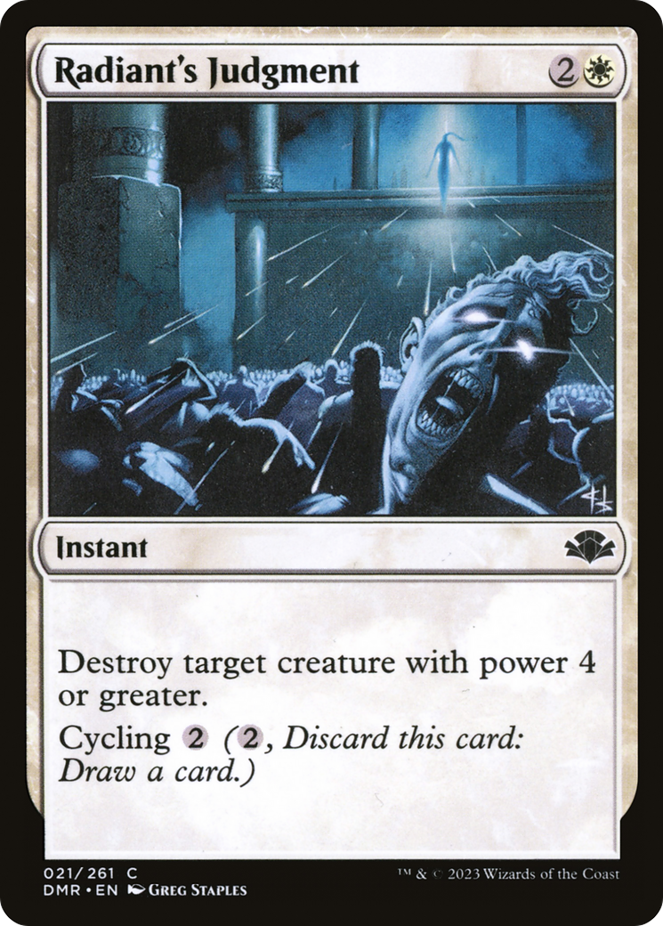 Radiant's Judgment (021) Foil - Dominaria Remastered