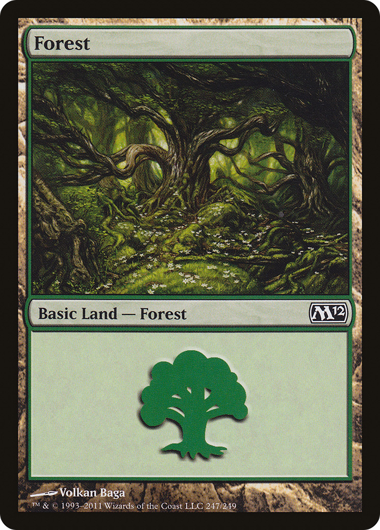 Forest (247) Foil - Magic 2012