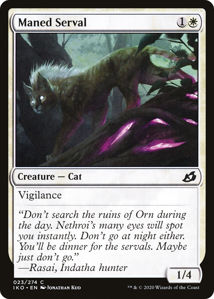 Maned Serval (023) - Ikoria: Lair of Behemoths
