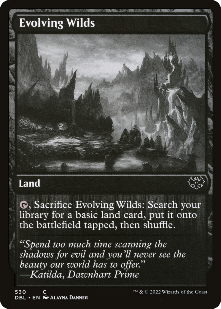 Evolving Wilds (530) Foil - Innistrad: Double Feature