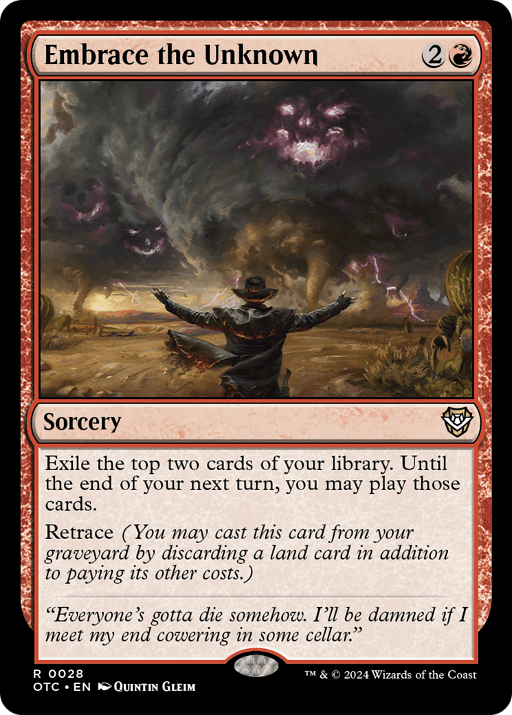 Embrace the Unknown (028) - Outlaws of Thunder Junction Commander