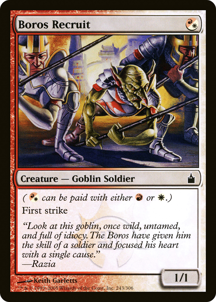 Boros Recruit (243) Foil - Ravnica: City of Guilds