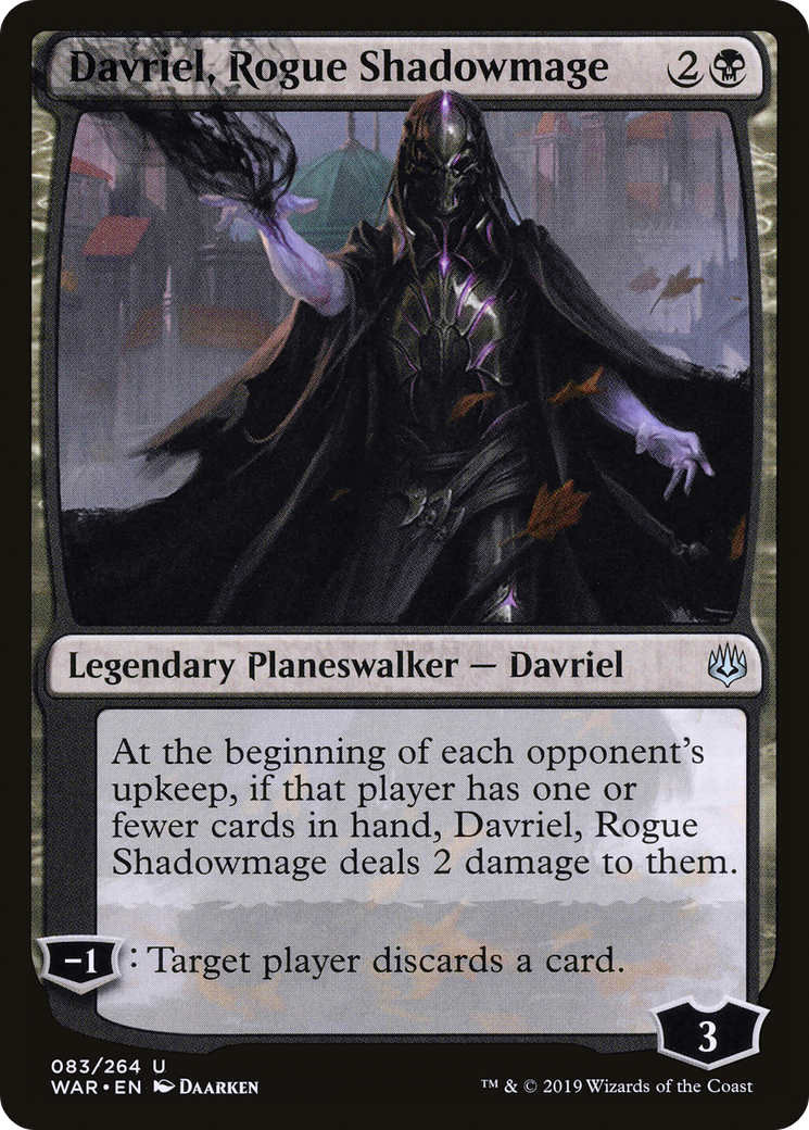 Davriel, Rogue Shadowmage (083) Foil - War of the Spark