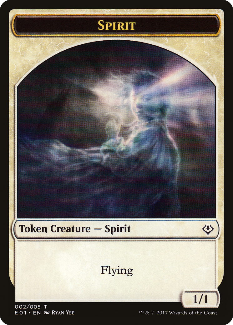 Spirit // Soldier Double-sided Token (2 // 1) - Archenemy: Nicol Bolas Tokens