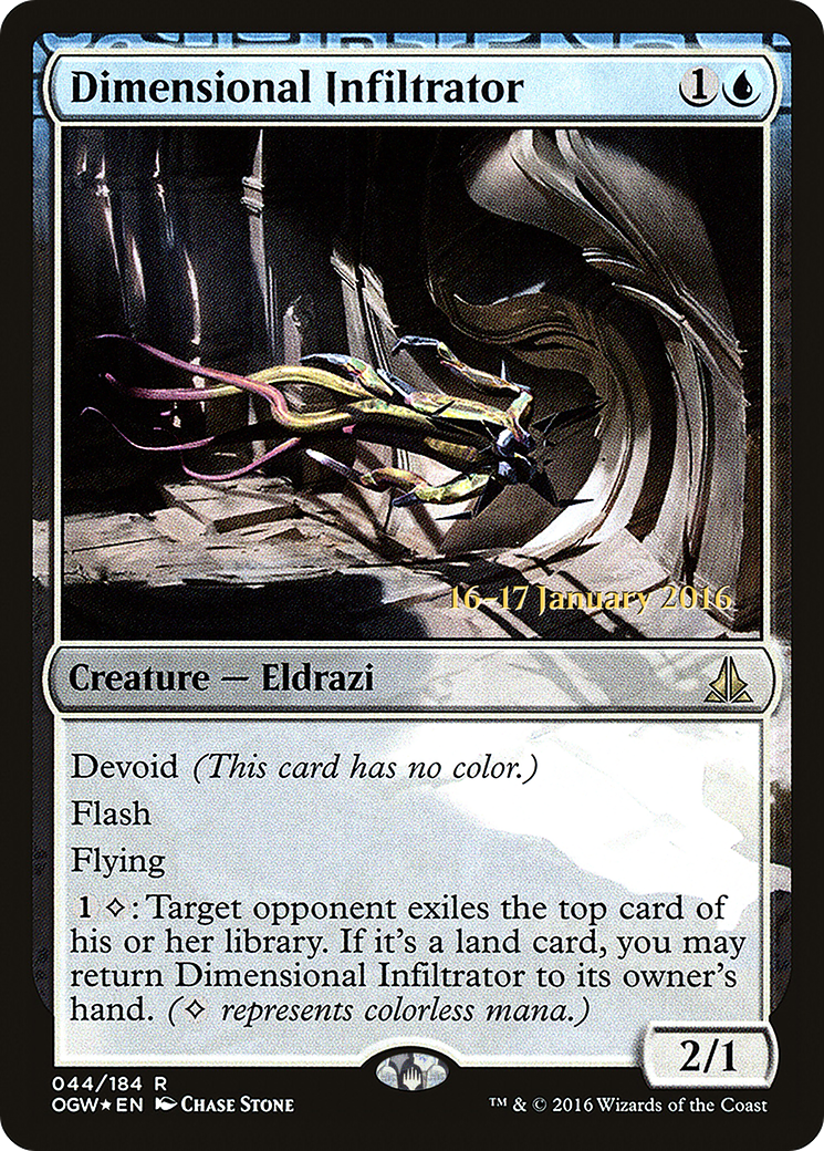 Dimensional Infiltrator (44s) Foil - Oath of the Gatewatch Promos
