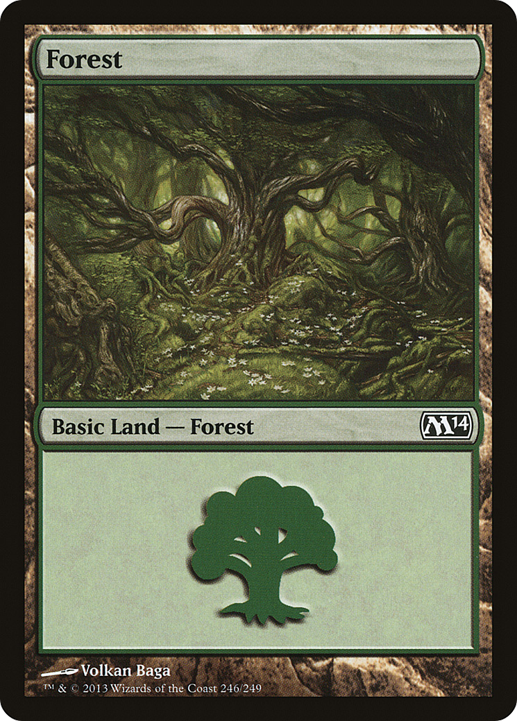 Forest (246) Foil - Magic 2014