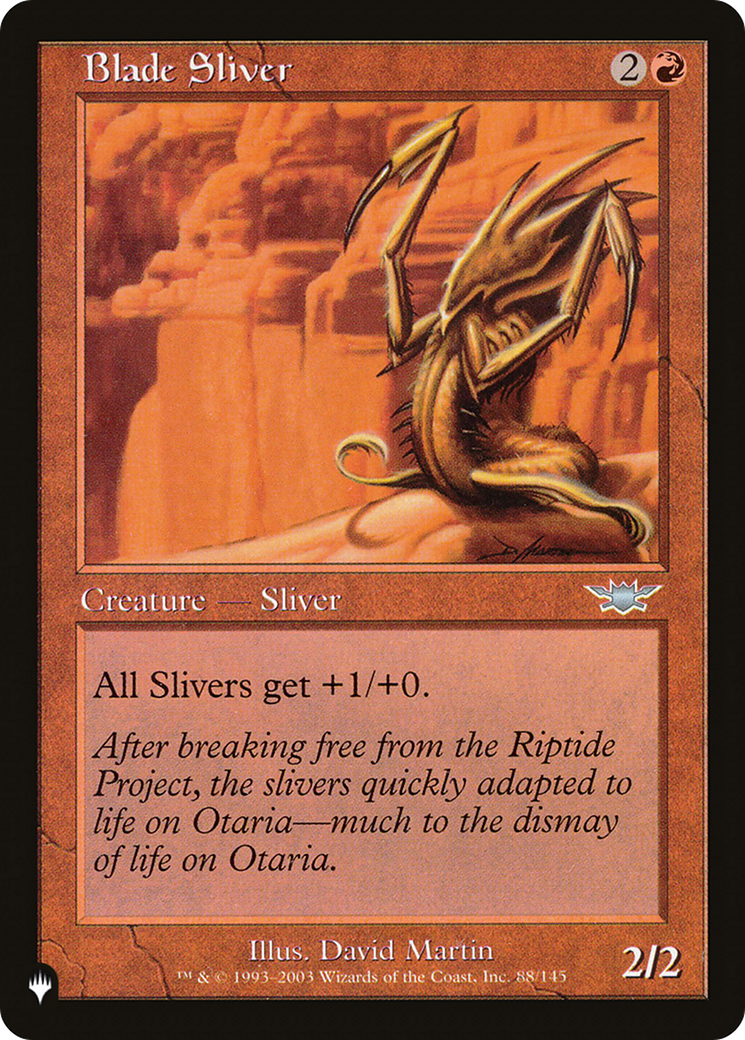 Blade Sliver (Retro) (LGN-88) - The List