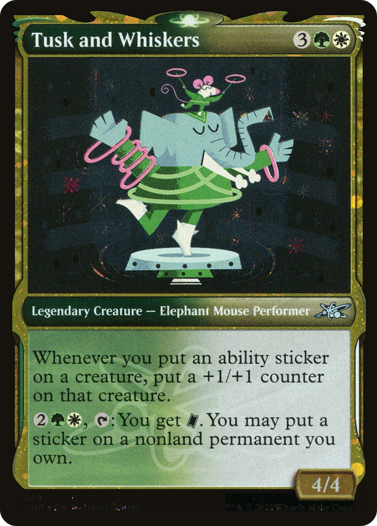 Tusk and Whiskers (Showcase) (Galaxy Foil) (Showcase) (524) Foil - Unfinity