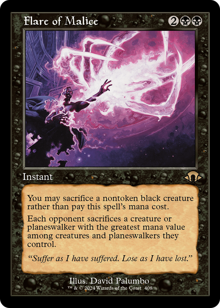 Flare of Malice (Retro) (408) Foil - Modern Horizons 3