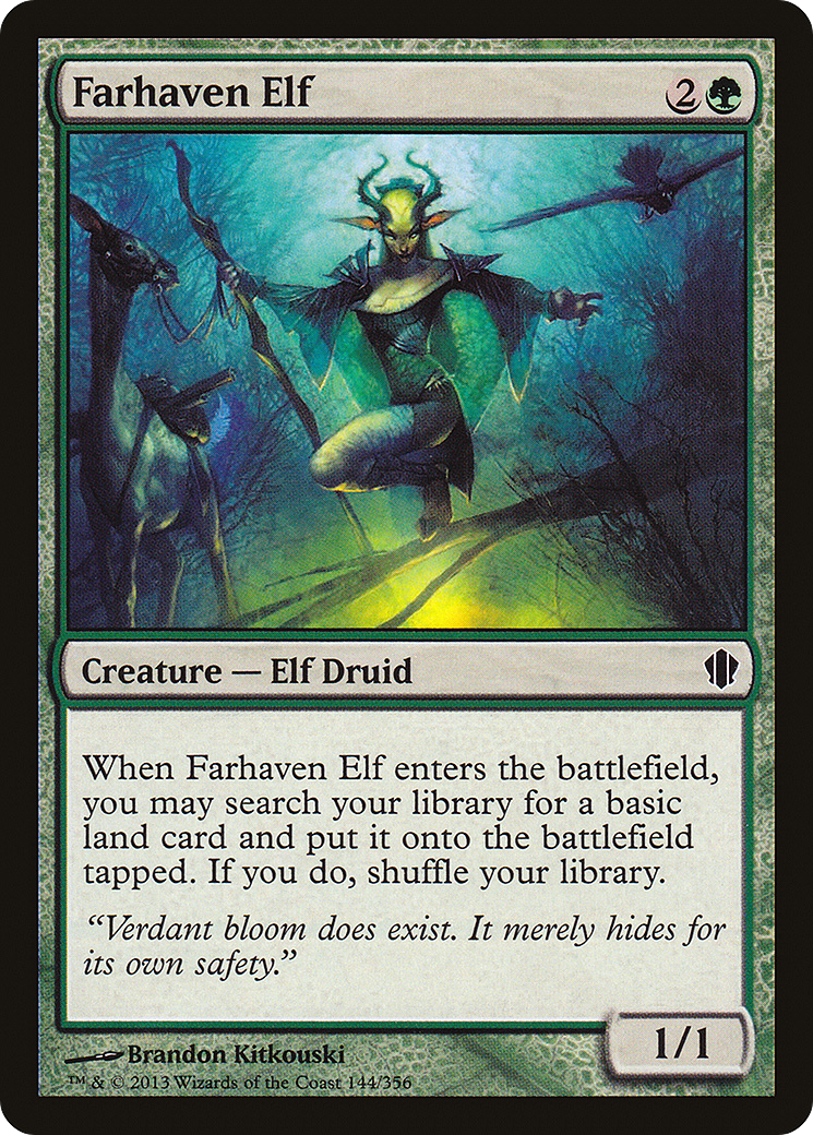Farhaven Elf (144) - Commander 2013