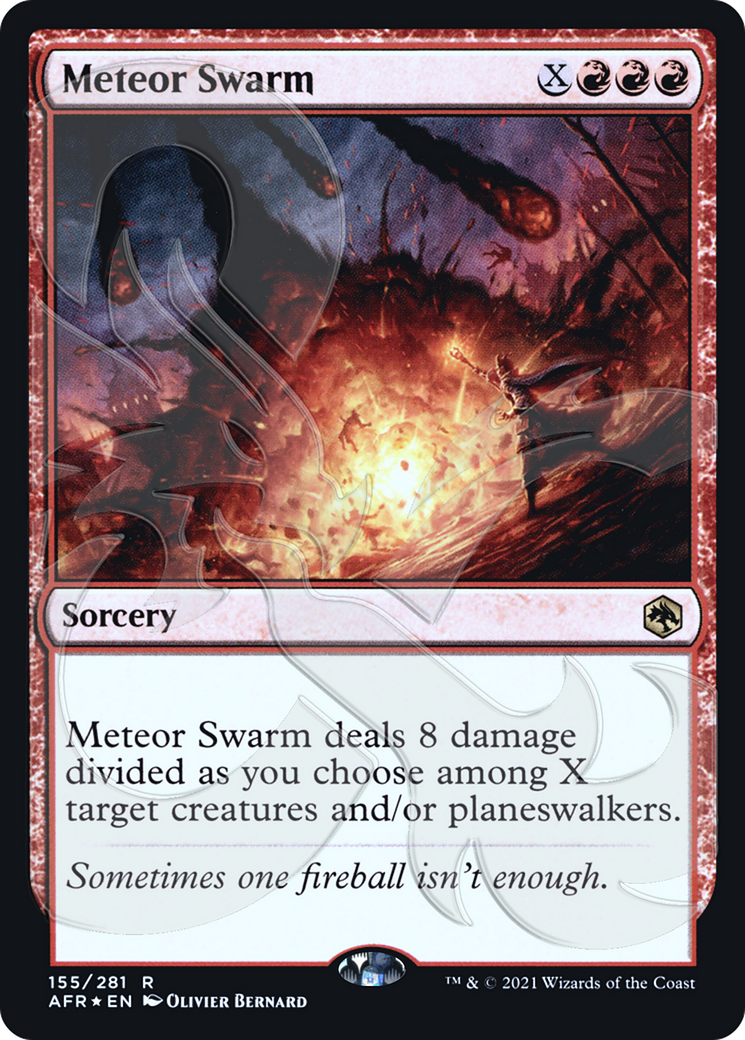 Meteor Swarm (155) Foil - Adventures in the Forgotten Realms Promos