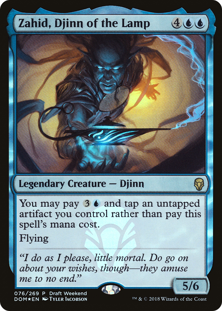 Zahid, Djinn of the Lamp (076) Foil - Dominaria Promos