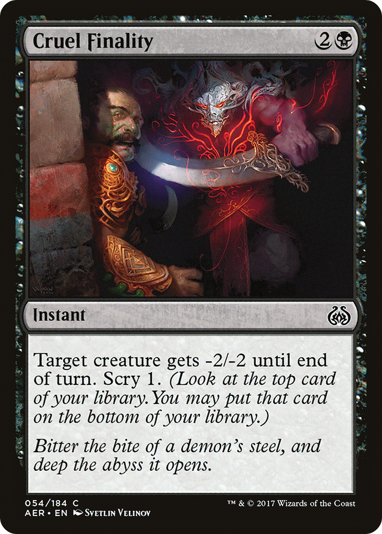 Cruel Finality (054) Foil - Aether Revolt